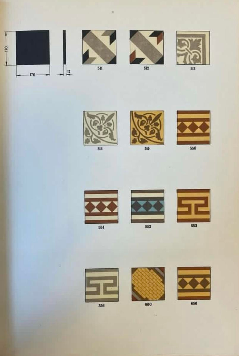 Каталог Главстройкерамика. Метлахская плитка парадных Санкт-Петербурга