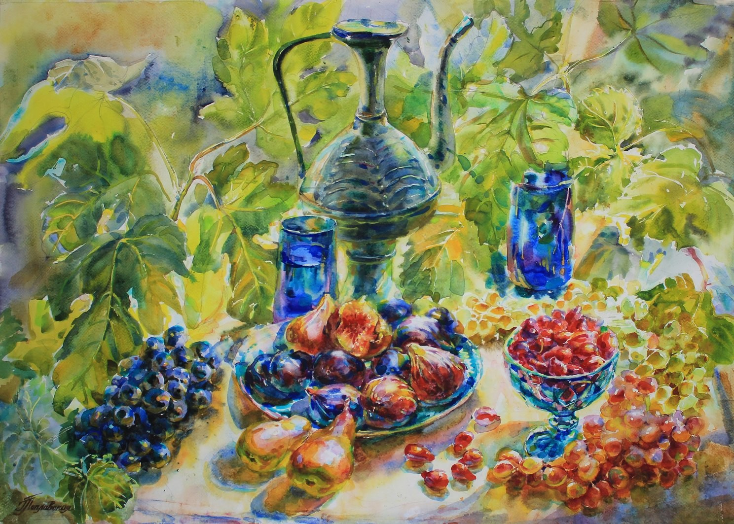 НАТЮРМОРТЫ. Свет акварели Галины Поплавской