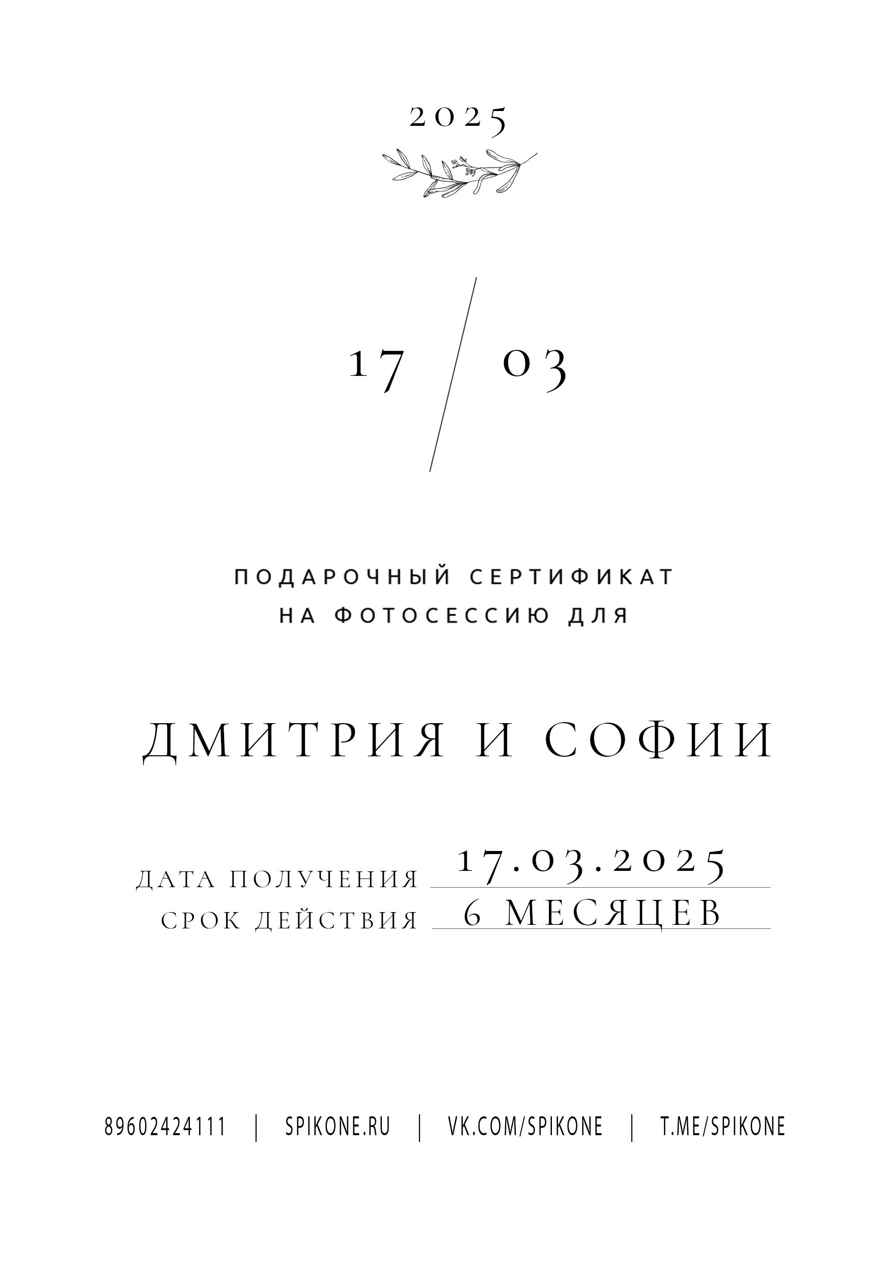 Сертификаты. Свадебный фотограф в Санкт-Петербурге Игорь Бабенко