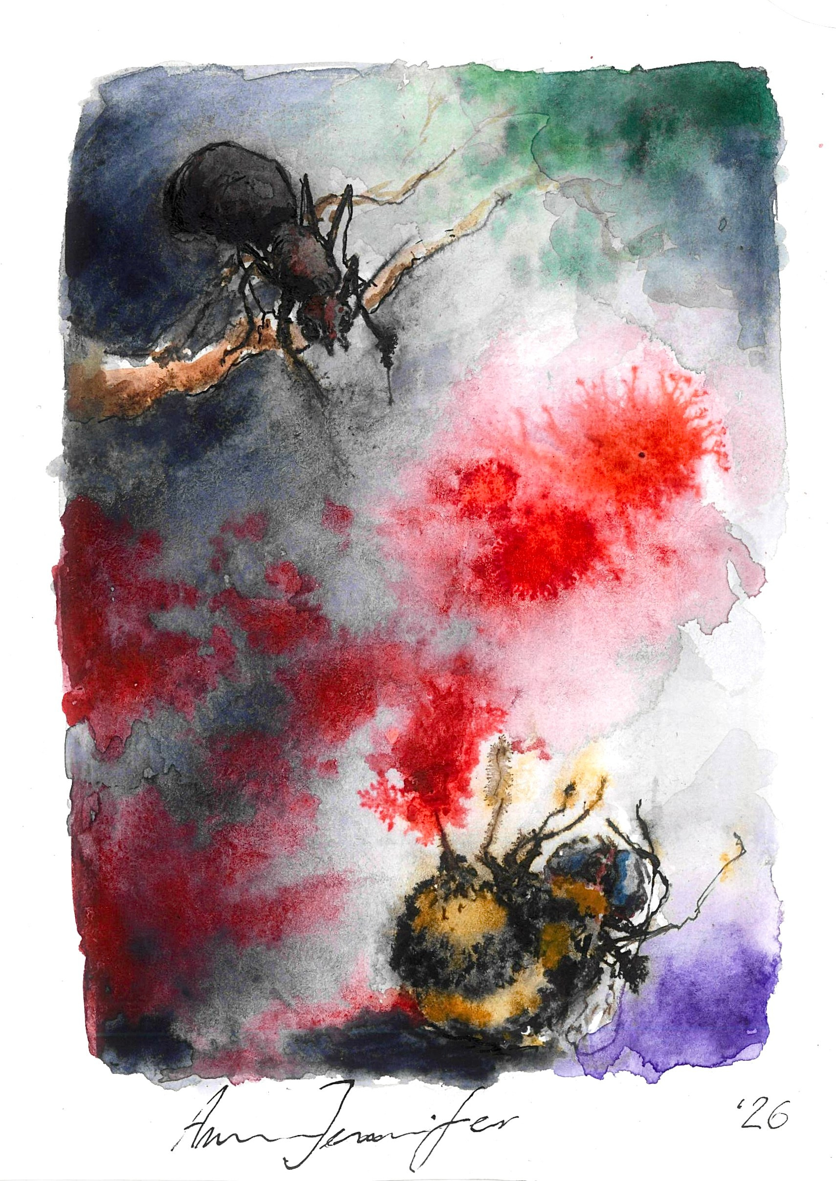 Watercolors. Artist Анна Дженнифер
