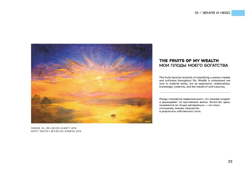 THE FRUITS OF MY WEALTH / МОИ ПЛОДЫ МОЕГО БОГАТСТВА. OLGA HAN GALLERY