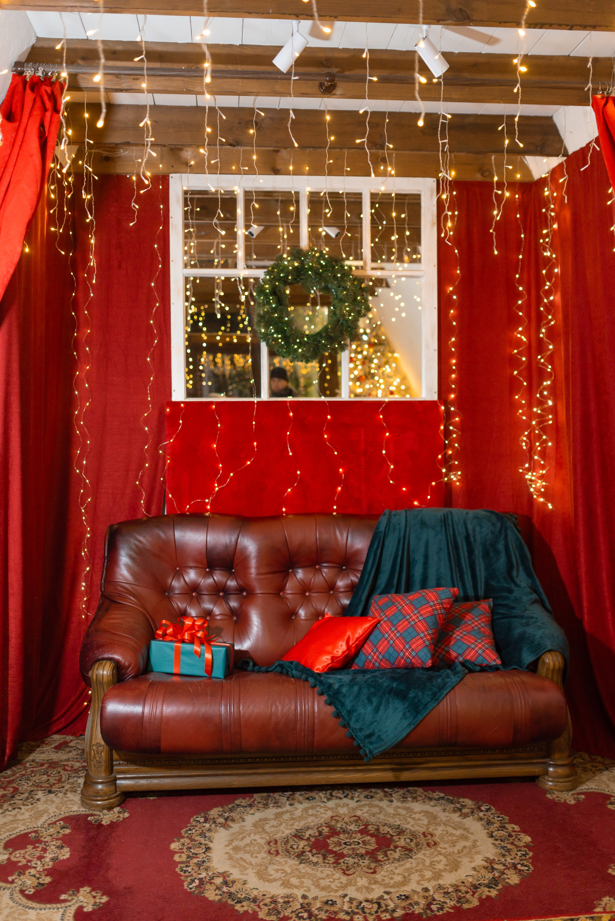 Новогодняя фотосессия для всей семьи в Иркутске Новогодний интерьер