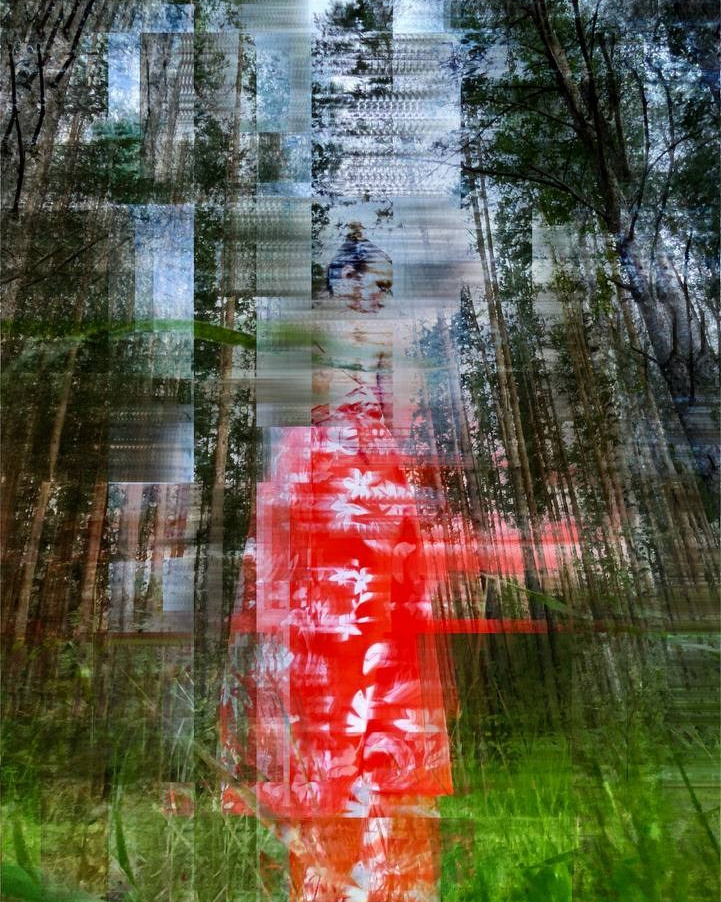 Серия артов, вдохновленная одноименной песней Perukua, женщина сливается с природой. MEMORY in NATURE | digital art gallery