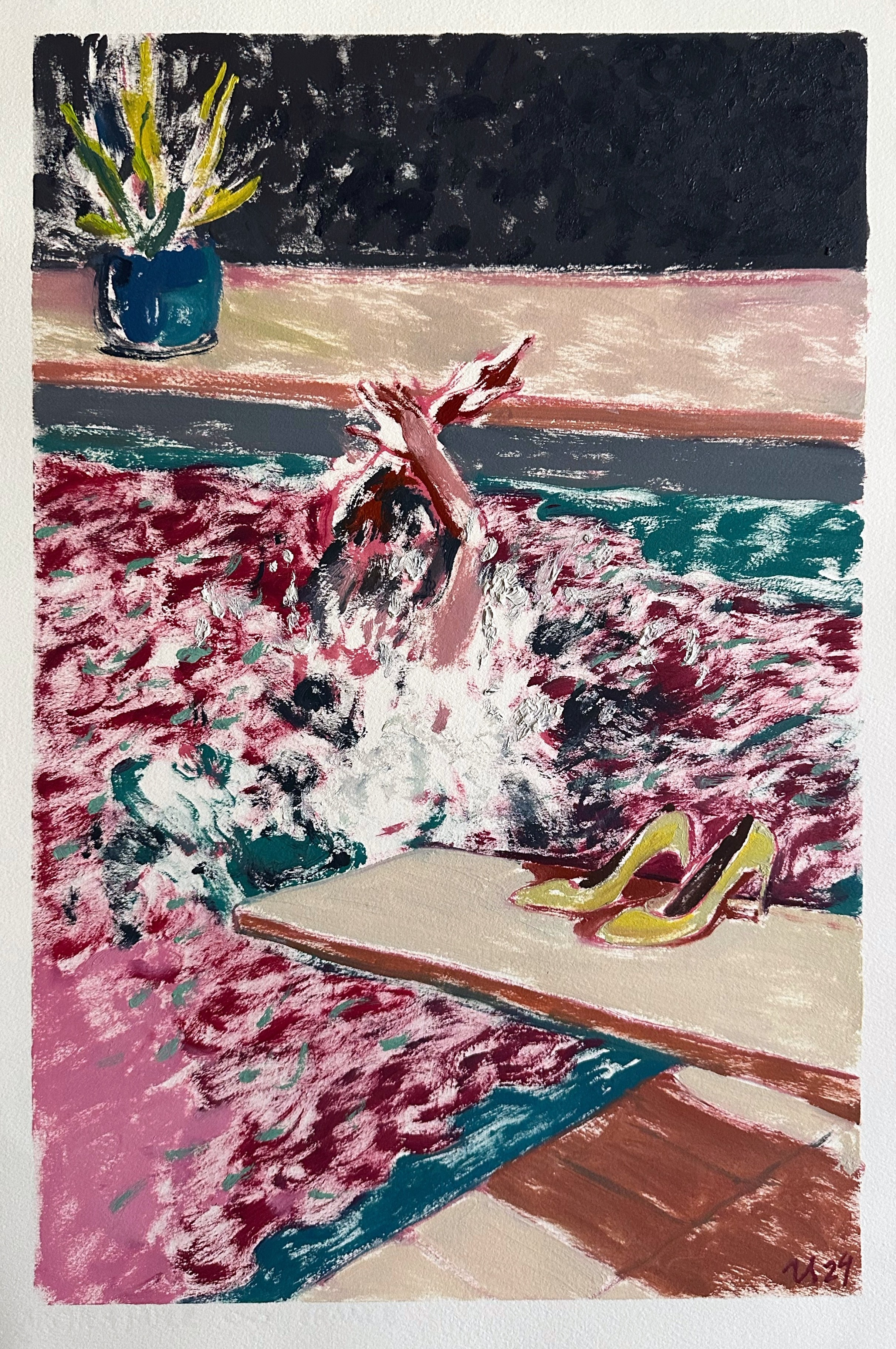 Доступные работы на бумаге (акрил/масло). Визуальный художник Илья Филатов