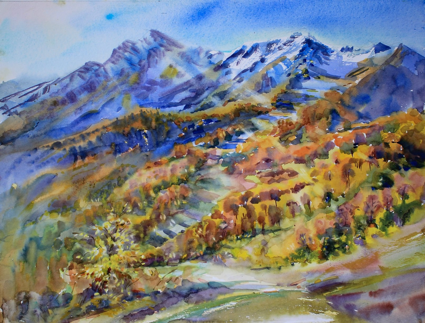 Пейзажи художника Галины Поплавской. Свет акварели Галины Поплавской