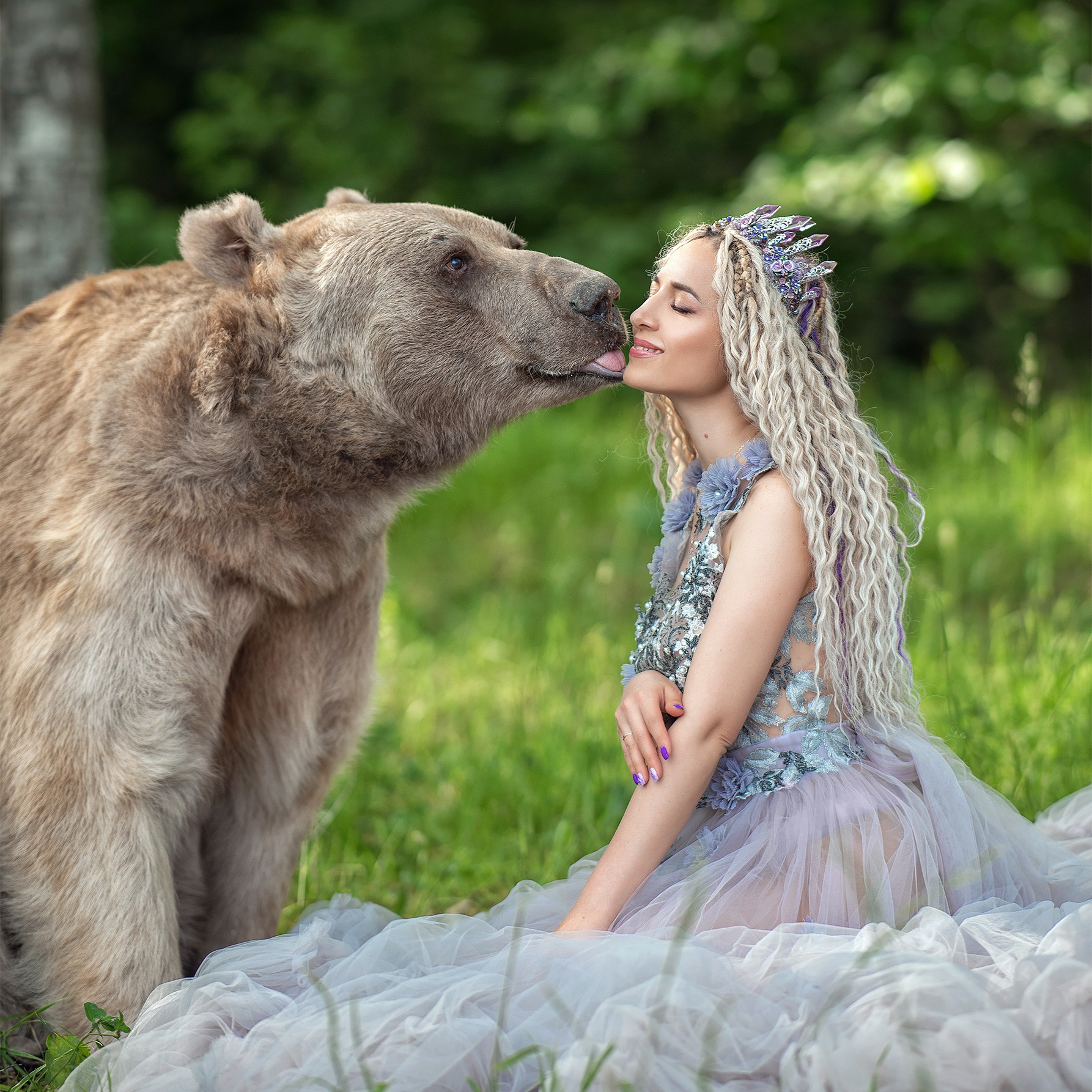 Фотосессия с медведем. Сказочный фотограф Юлиана Бевз
