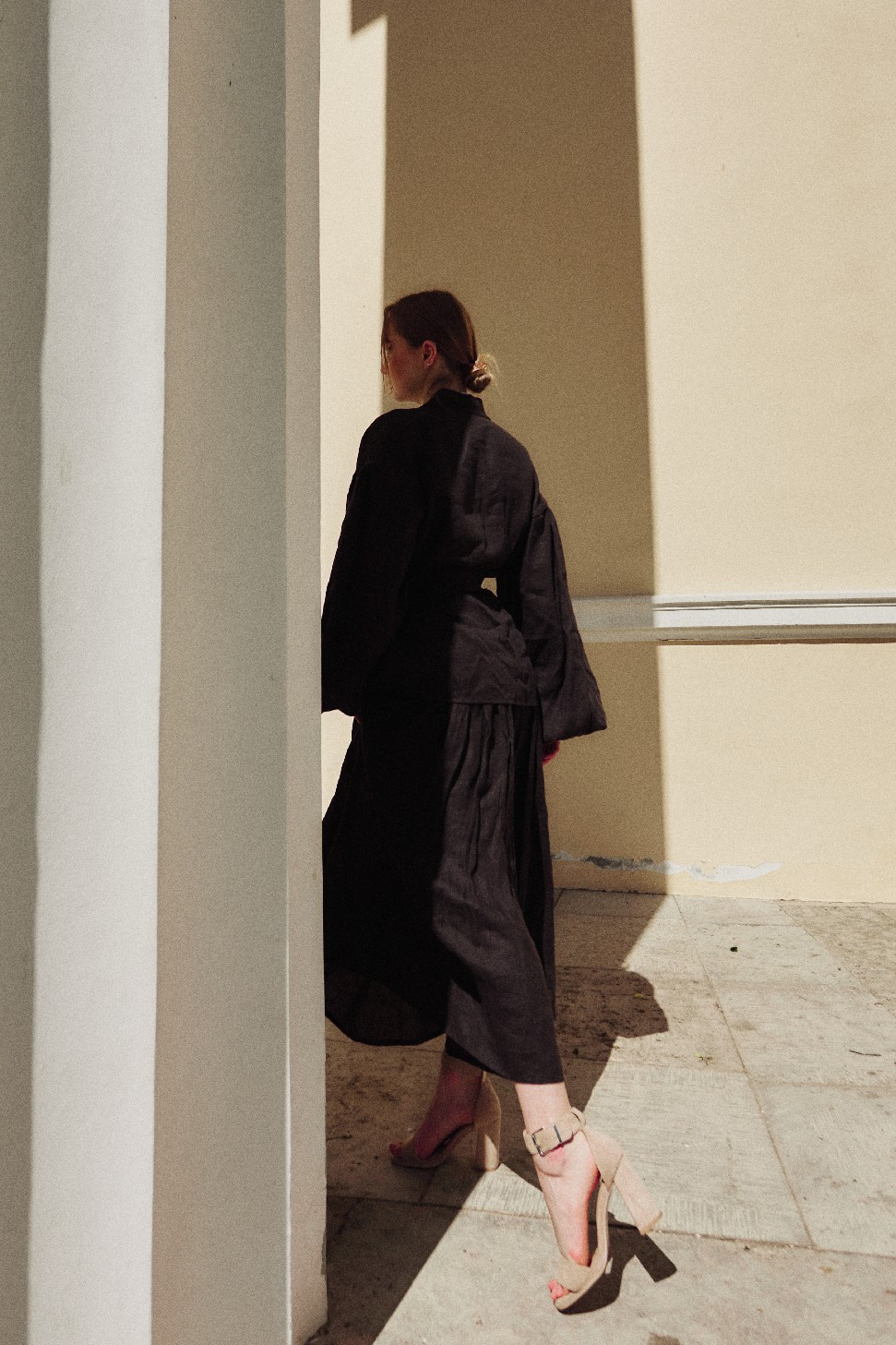 Портретная съёмка СИНИОКО в Павловске с Надеждой из ARLETTE MANAGEMENT. Одежда из Санкт-Петербурга СИНИОКО