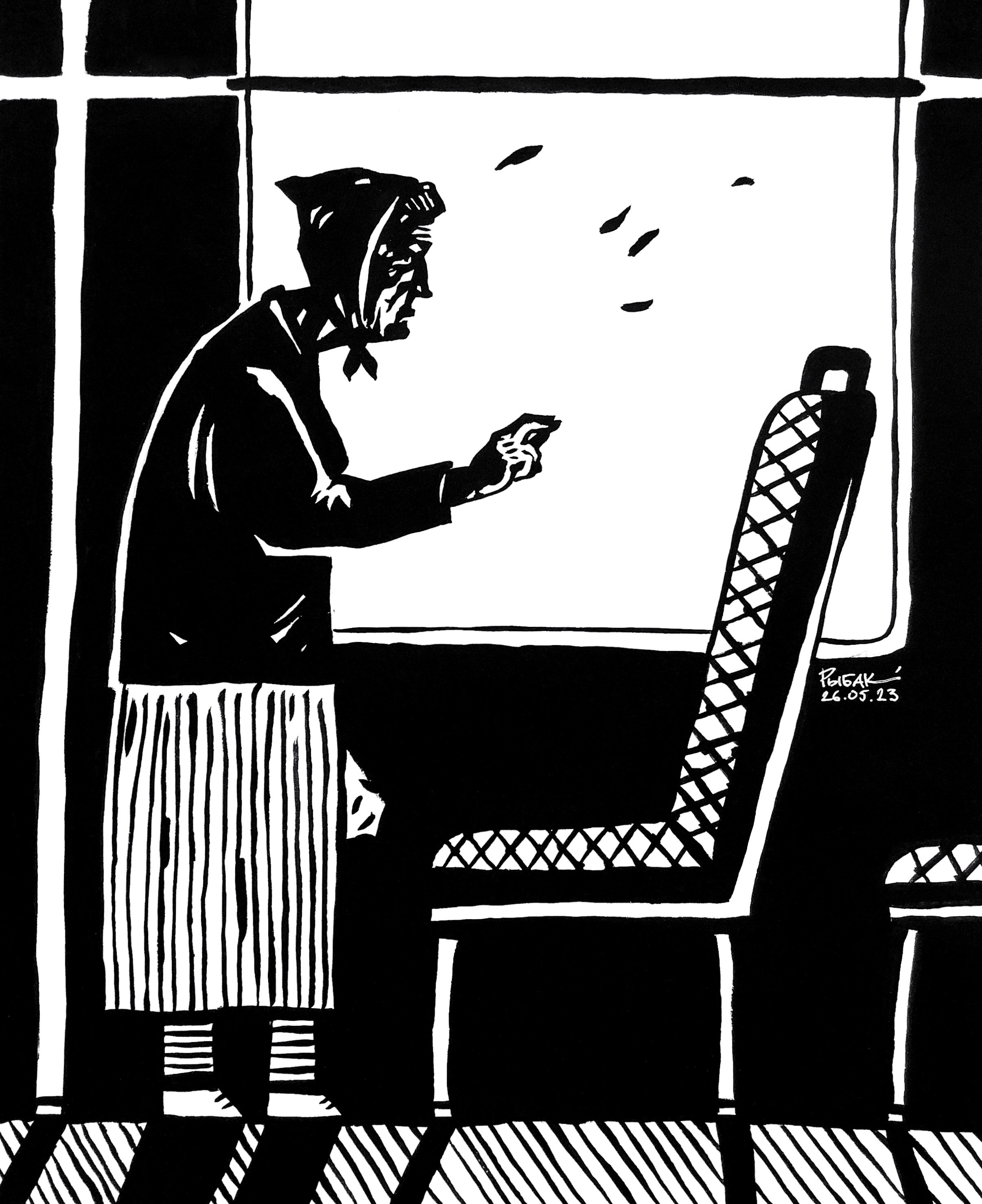 Серия Транспортная Автобусно-таксишная. Художник Рыбак Николай