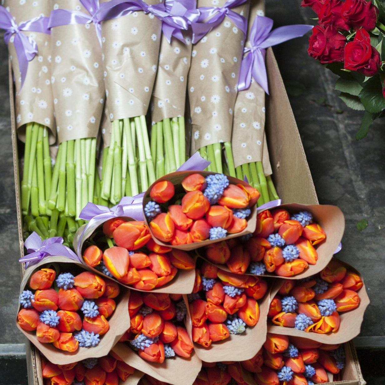 Букет из 11 тюльпанов. Флорист Маргарита Гладкова