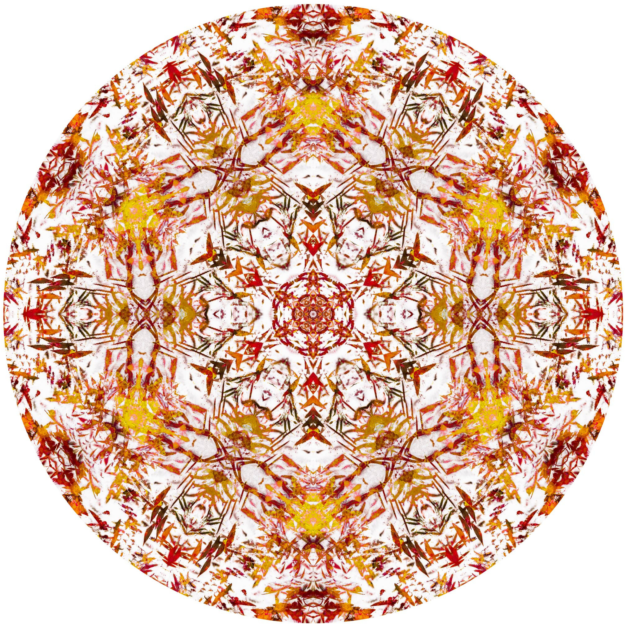 Мандала «Мягкое дыхание солнца» Солнце греет душу мне,То случилось не во сне - Поле мягкого огня Вновь укутало меня. цикл Солнечные мандалы: цвет белый, желтый, оранжевый, красный, элементы зеленого. Автор: Ярра-искатель, художник - шаман