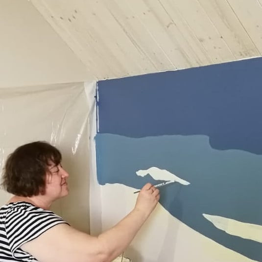 Murals. Interior designer Nataliia Iksanova