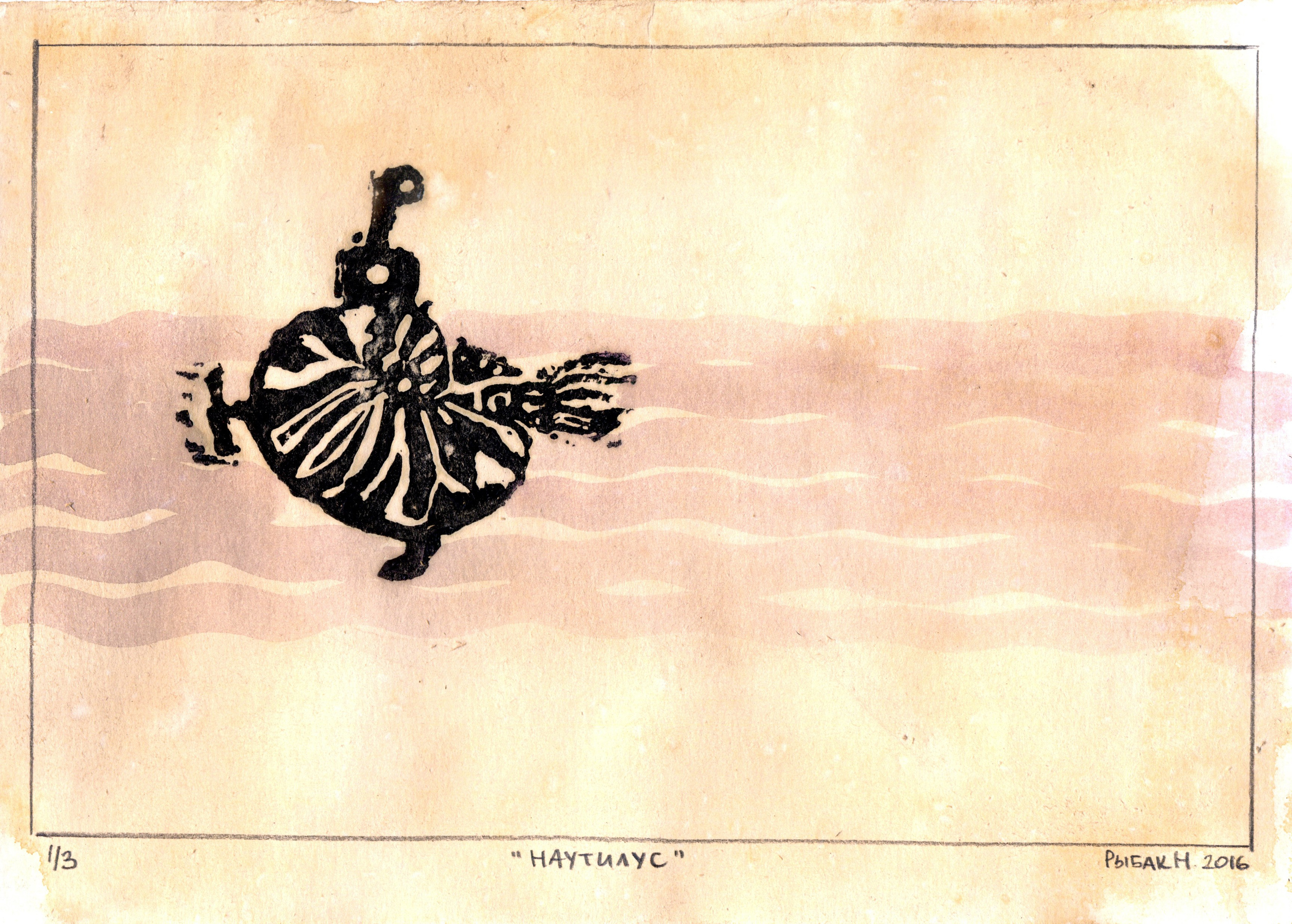 Серия Морские беспозвоночные. Художник Рыбак Николай