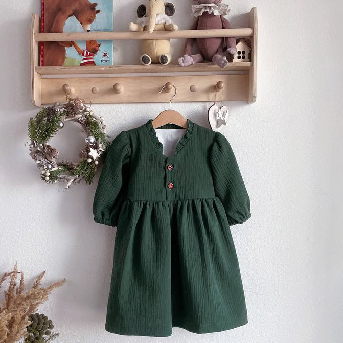 003 Платье Оливия. Эко-одежда для детей