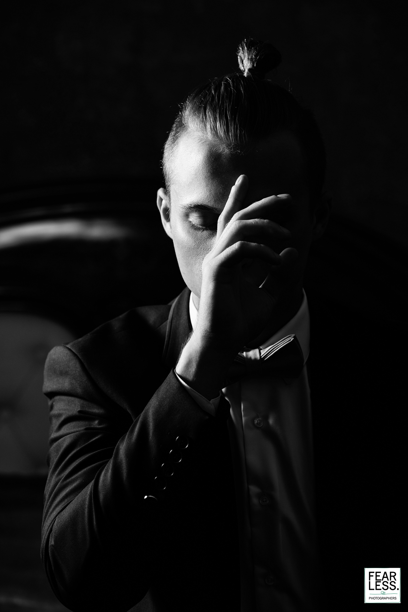 Черно белая фотография, портретная съемка, свадебная