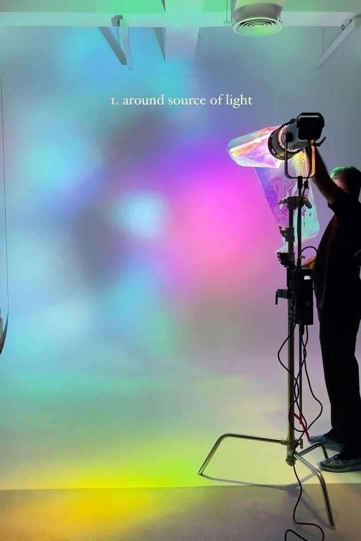 Свет и прозрачная цвтная плёнка