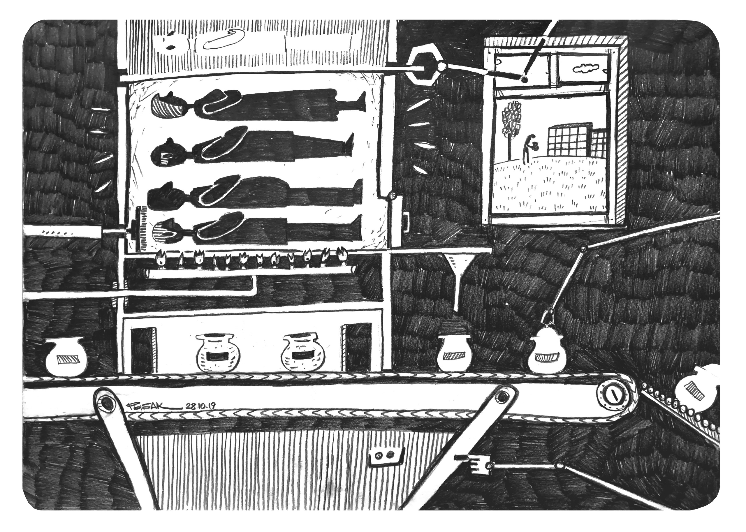 Графика 2019. Художник Рыбак Николай