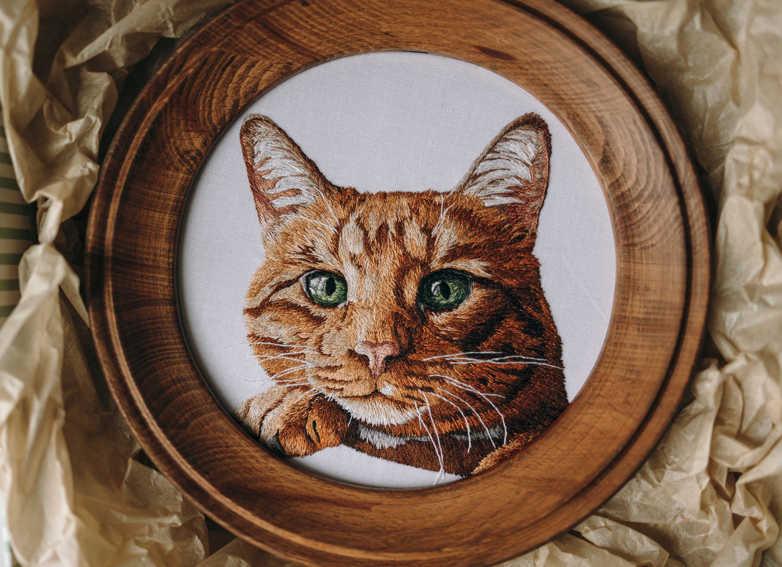 Портретная вышивка питомцев