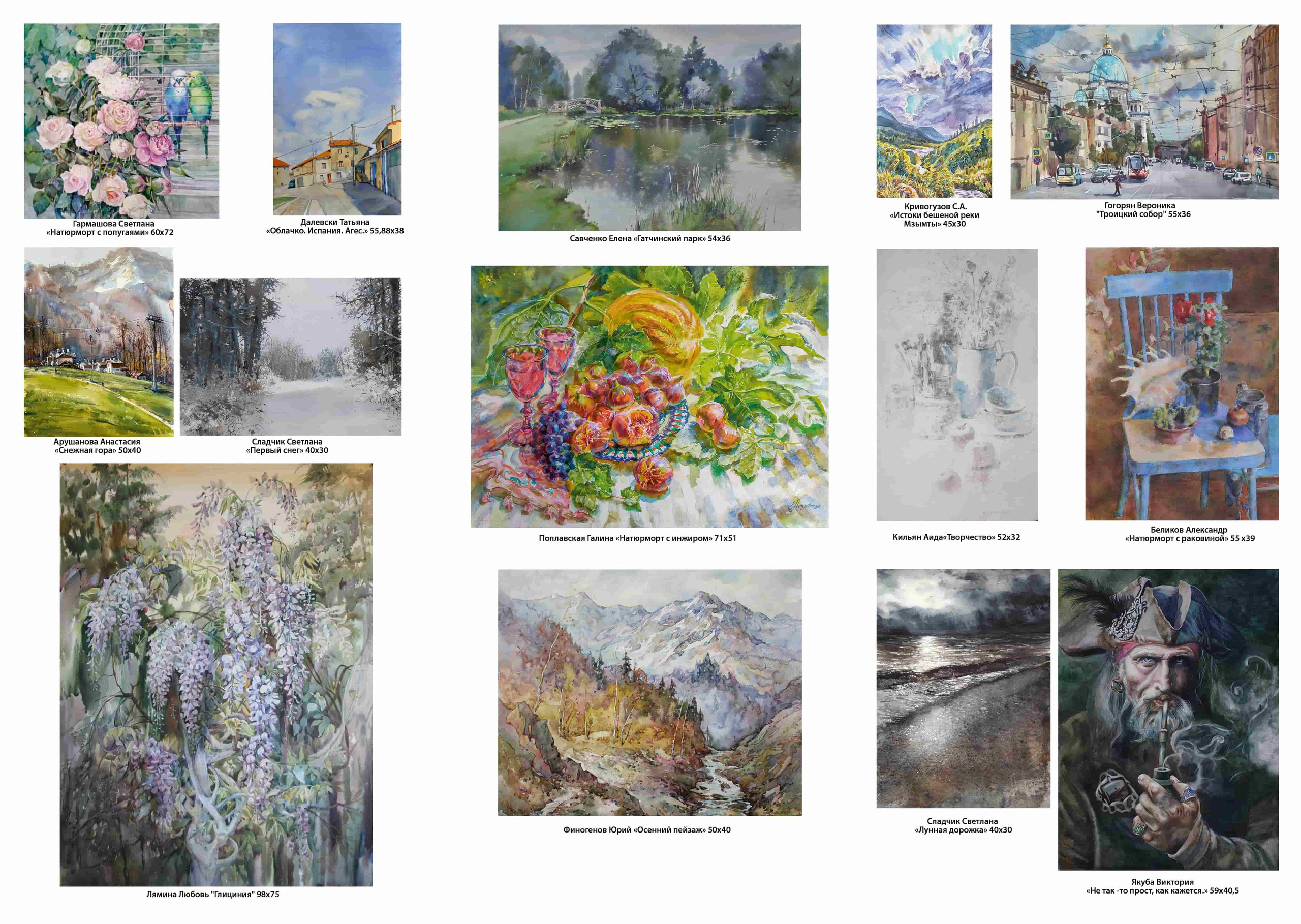 АКВАРЕЛЬ 2021 ГРУППА. Свет акварели Галины Поплавской