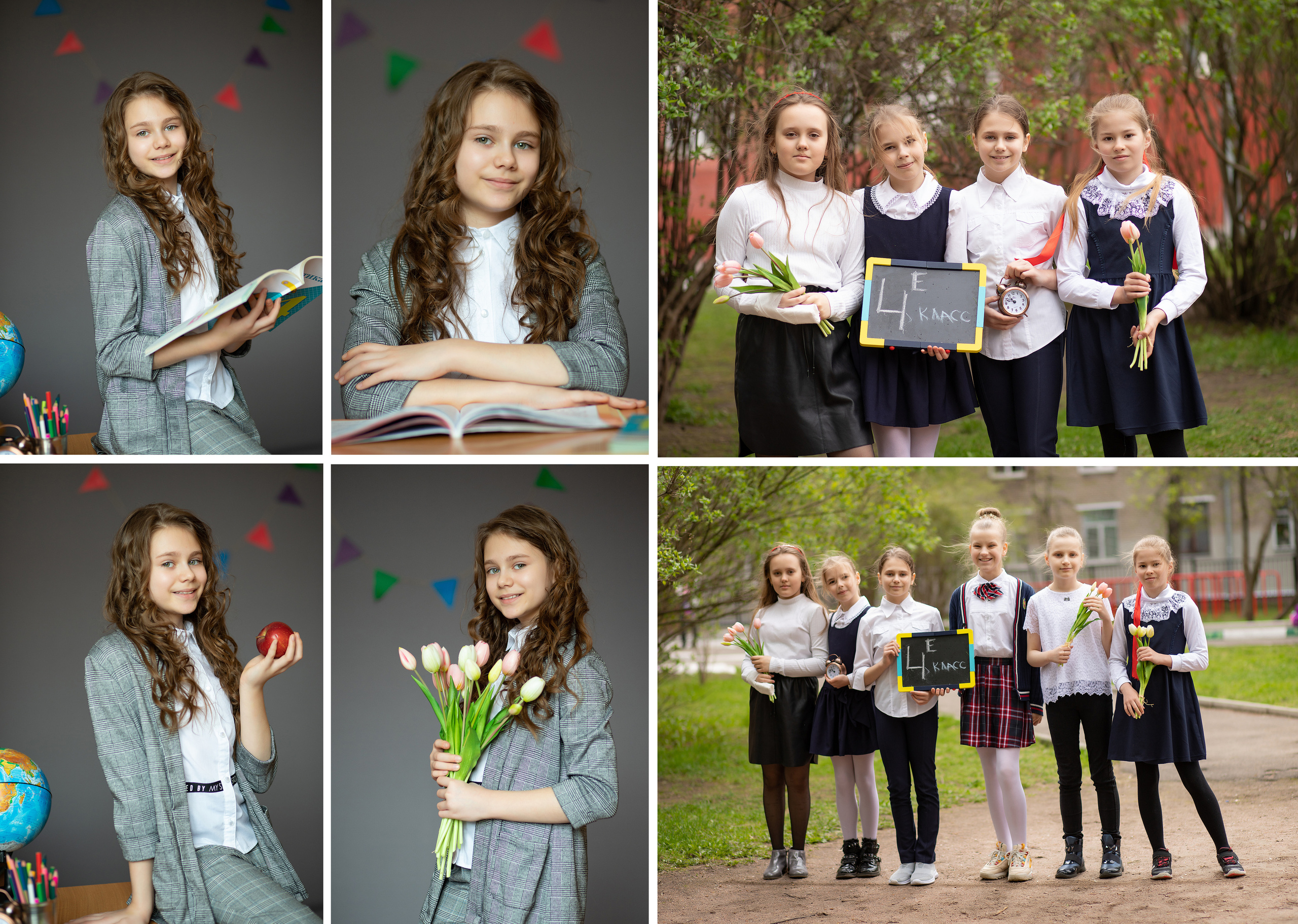 Школьные фотоальбомы для 1 — 4 класса. Выпускные альбомы для школ и детских садов — фотокниги и виньетки