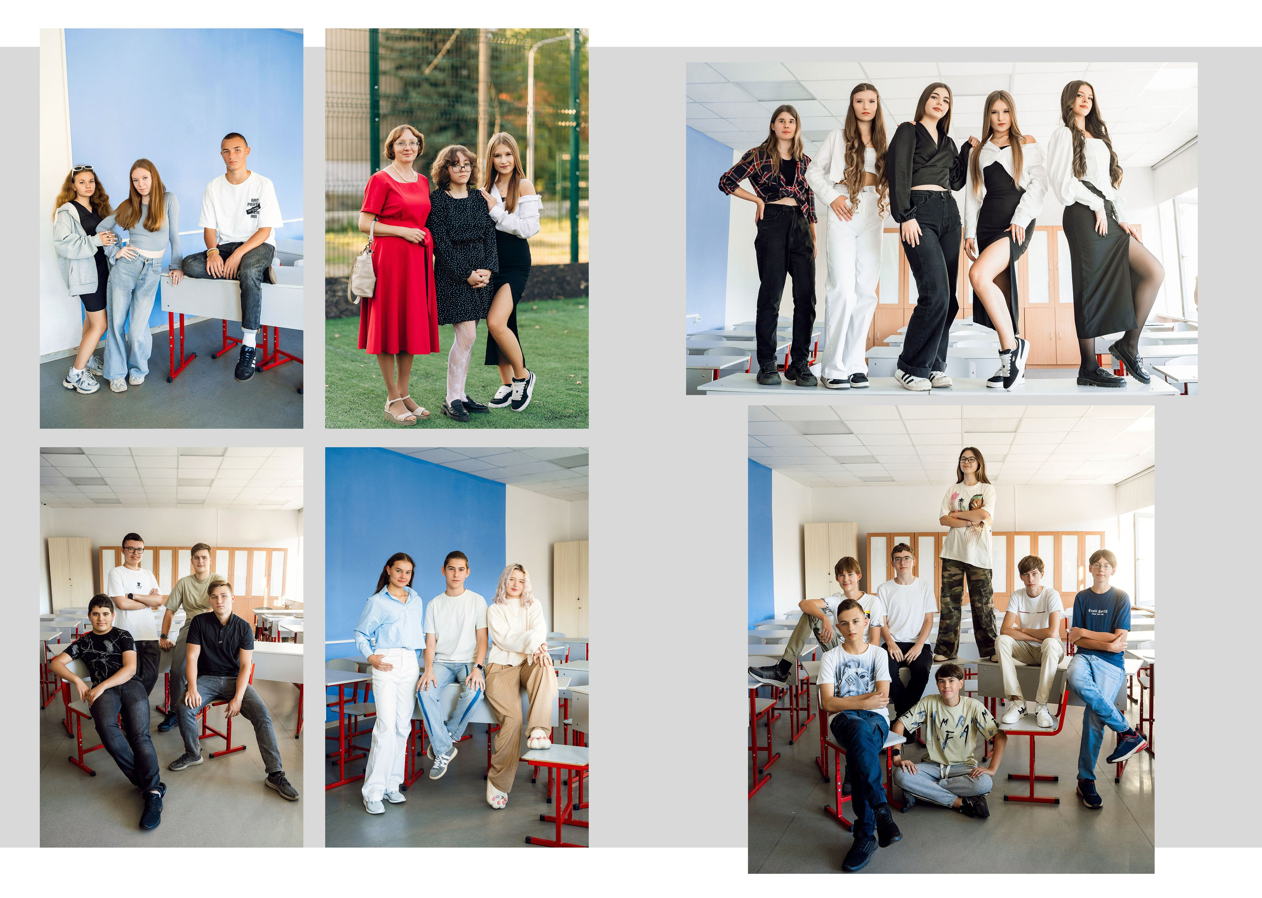 Старшая школа_4 разворота. Выпускные альбомы Шатура Рошаль МО