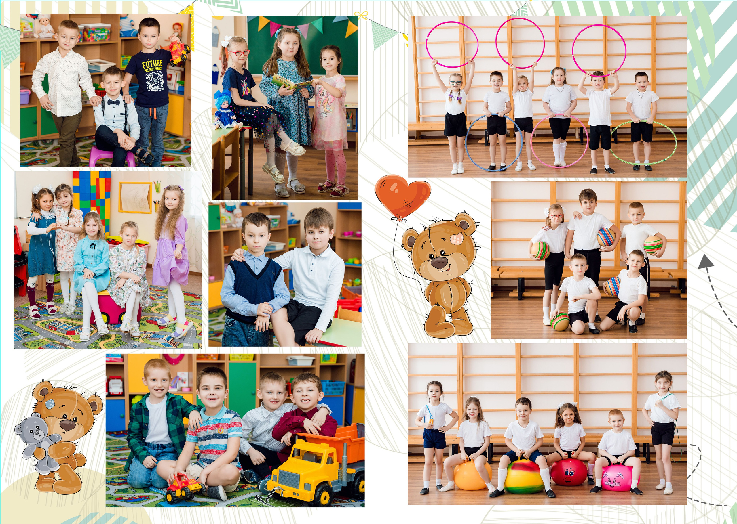 Детский сад_планшет 2 разворота. Выпускные альбомы Шатура Рошаль МО