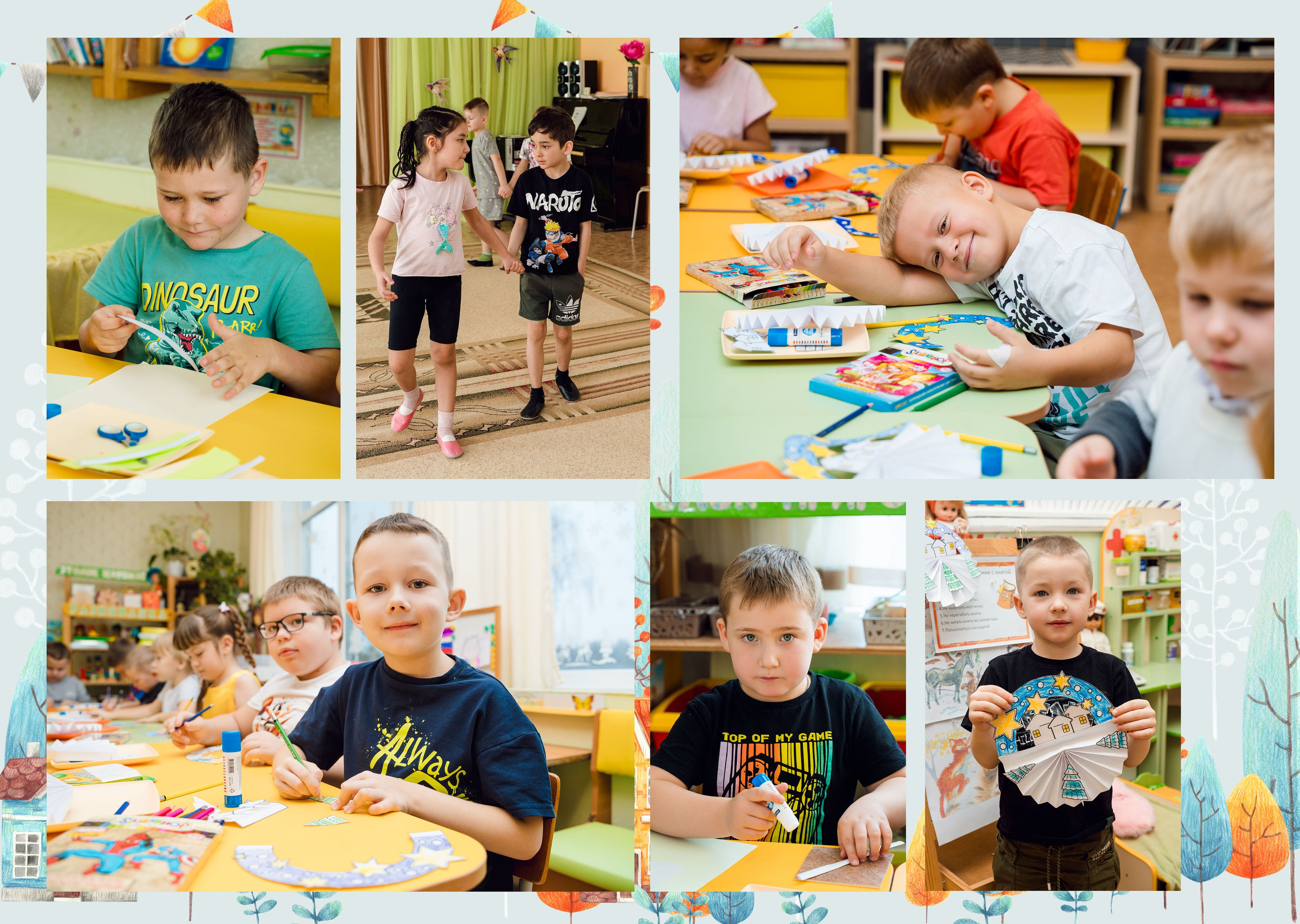 Детский сад_6 разворотов инд. Выпускные альбомы Шатура Рошаль МО