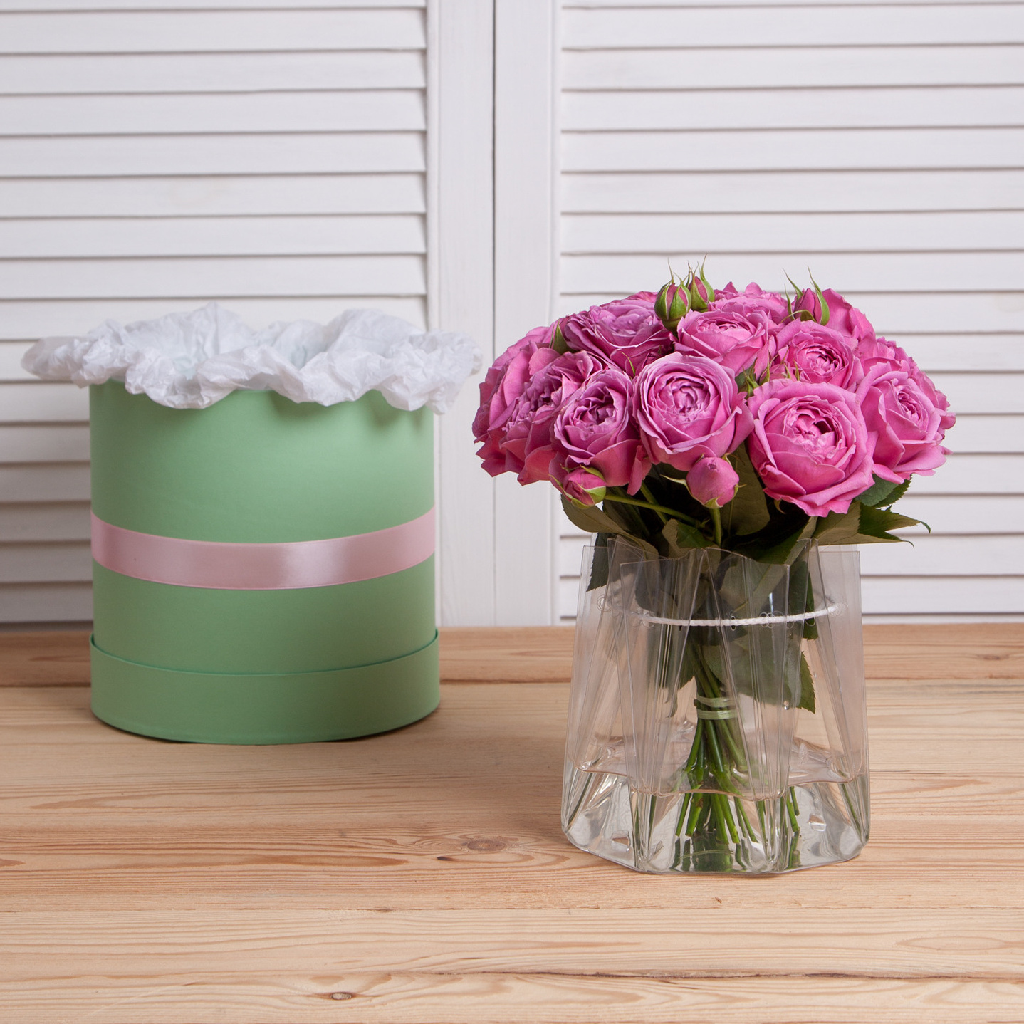 Цветы в шляпной коробке. Флорист Маргарита Гладкова