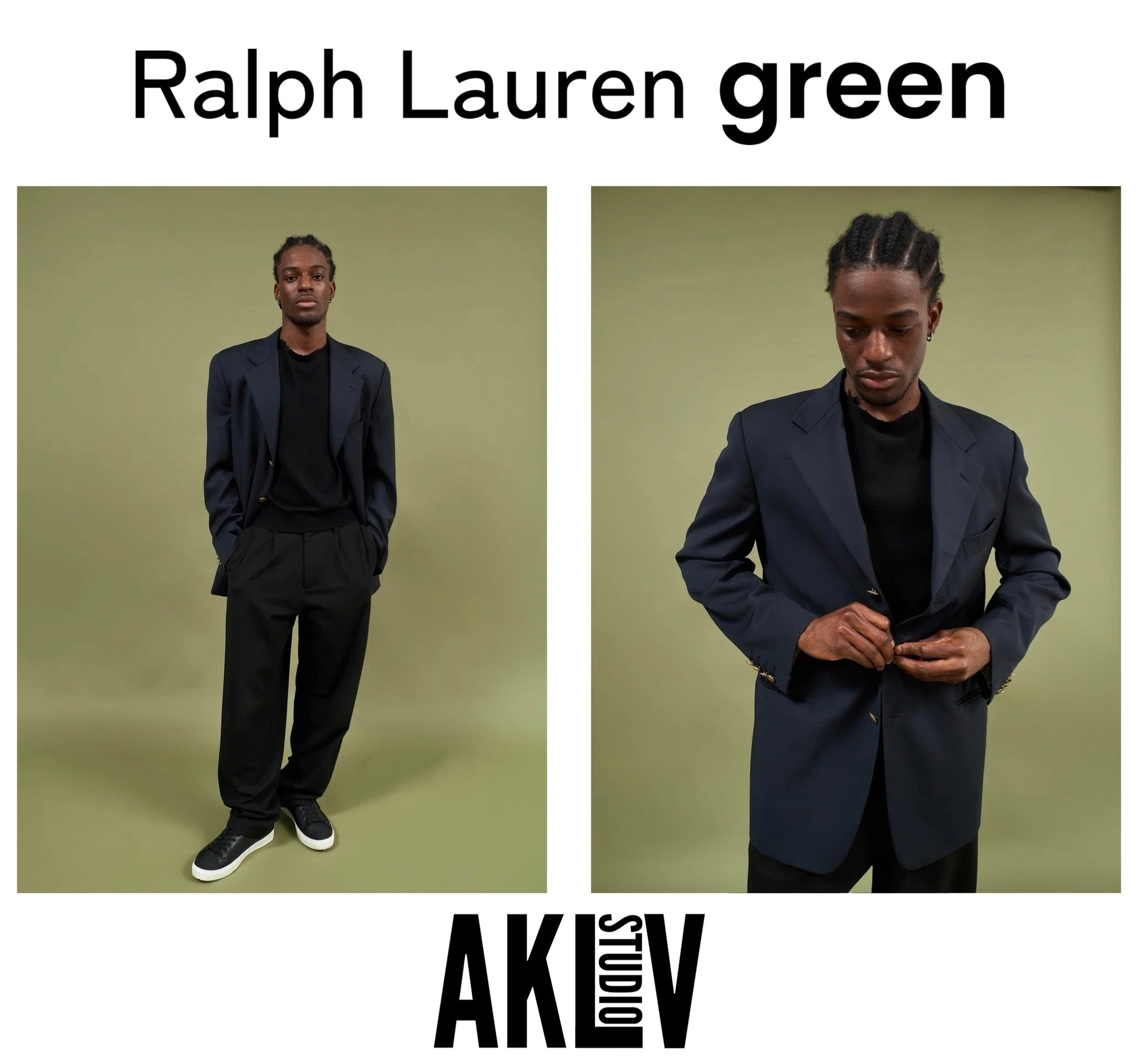 сфотографируем одежду на зеленом фоне в стиле ральф лорен