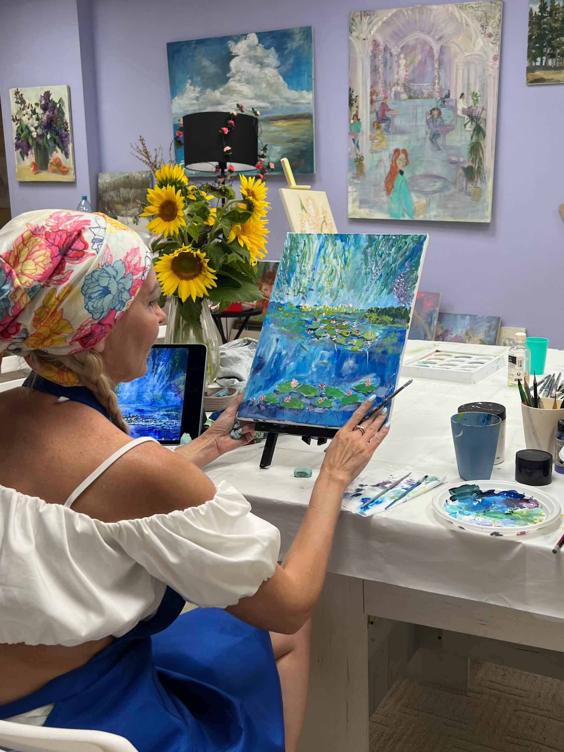 Мастер класс по рисованию, арт вечеринка ,