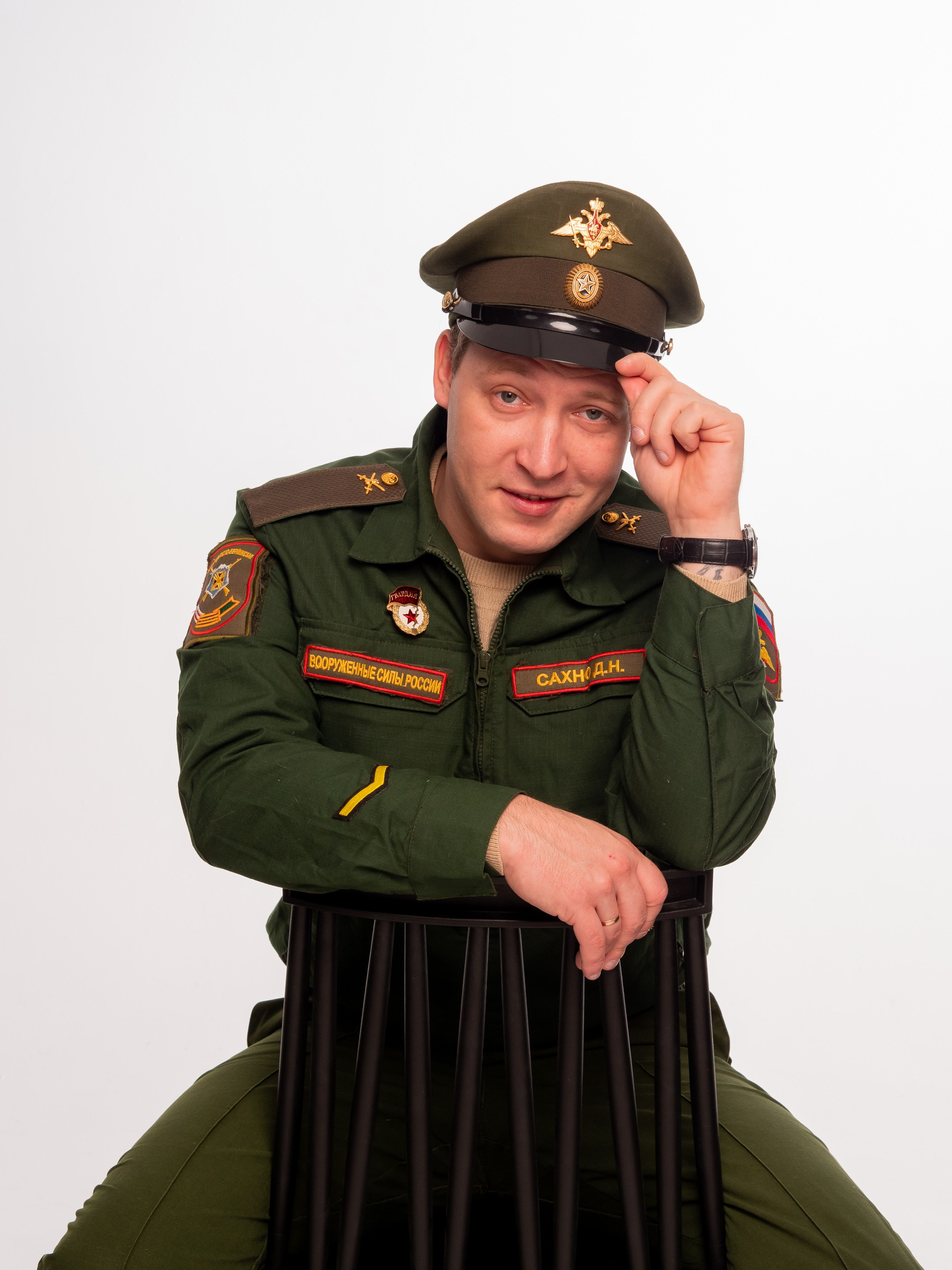 Съемка для выставки фотографий героев СВО. Фотограф Диана Одинцова в Волгограде