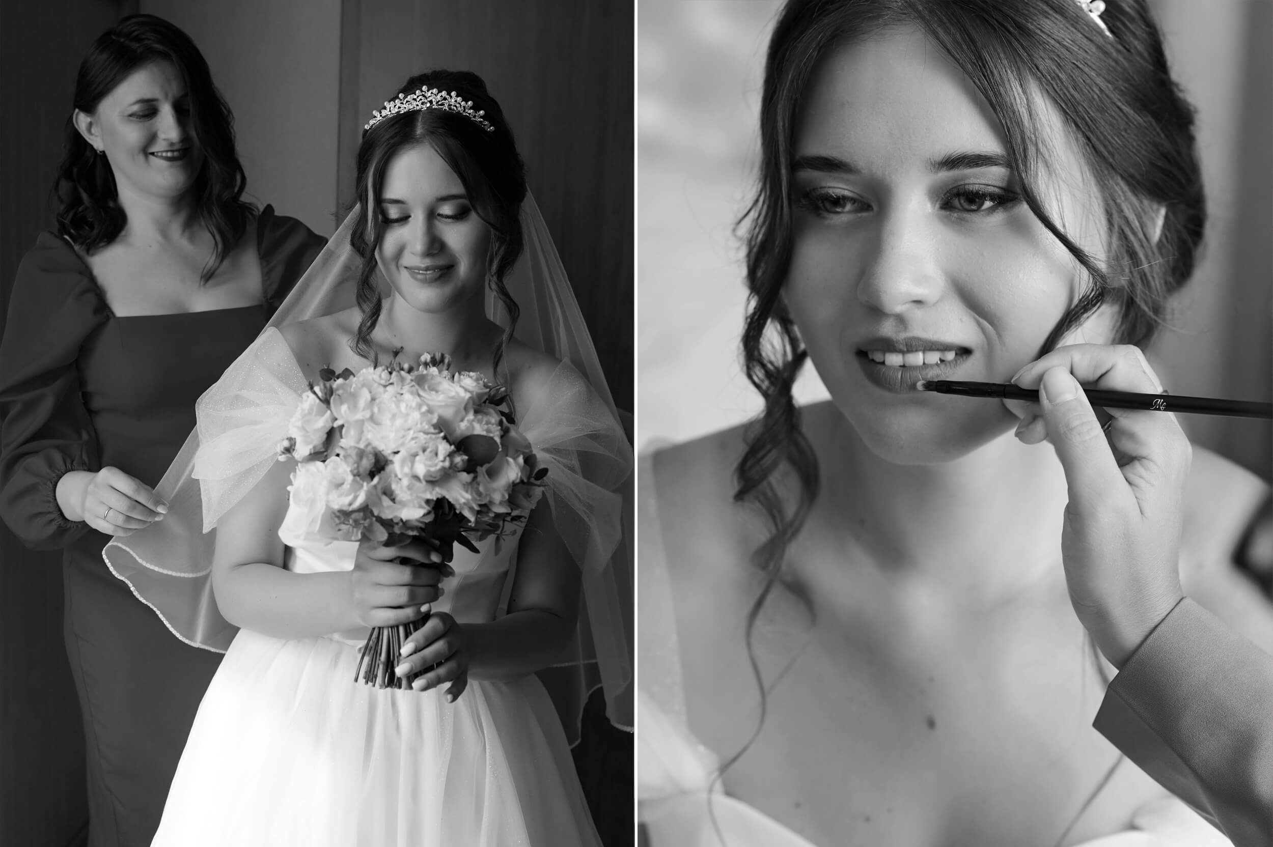 Сборы невесты в отеле „Новый Петергоф“: два кадра подготовки к свадьбе