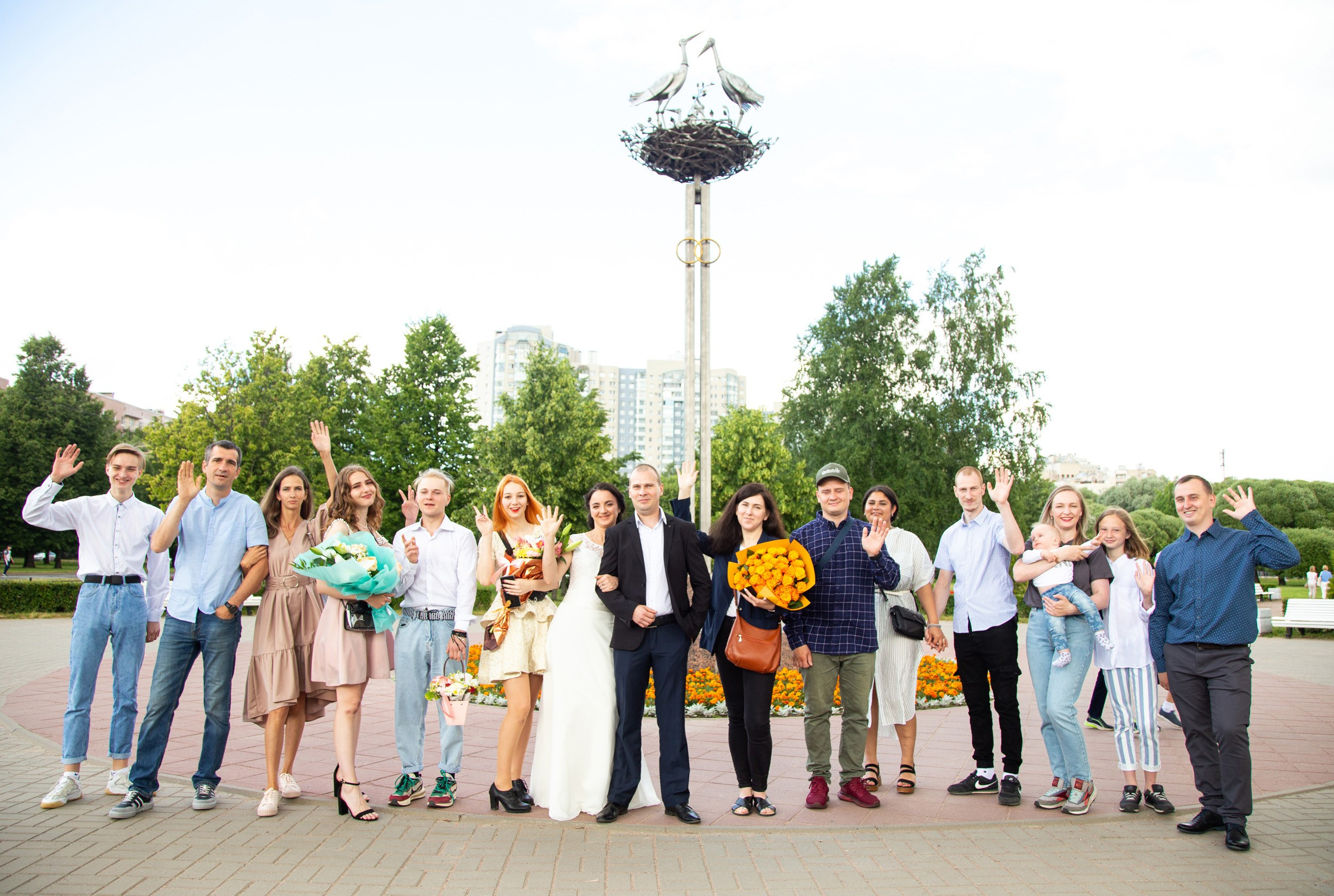 Свадьба у Аистов в Саду Верности