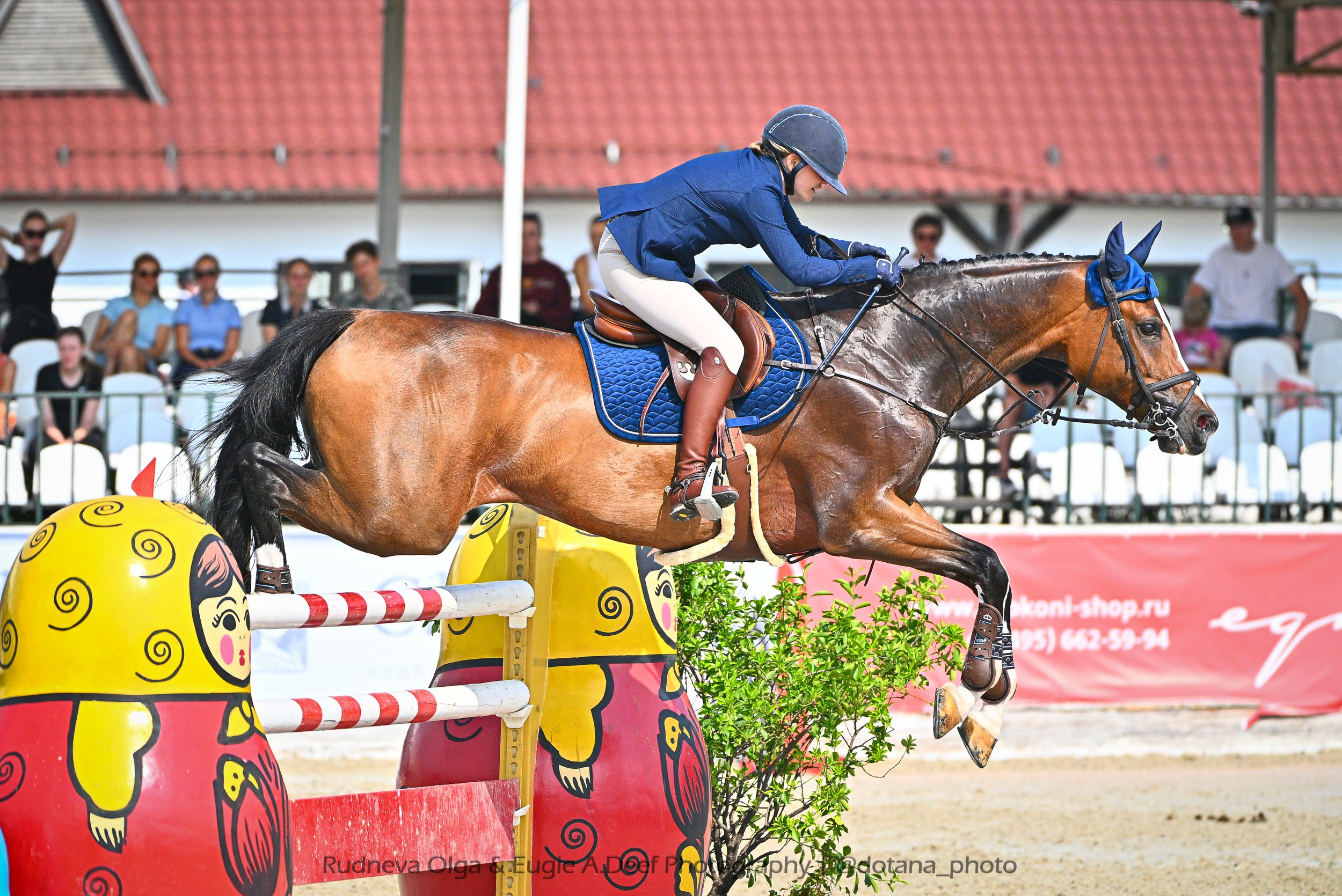 Всероссийские сор. «Летний Кубок КСК „Отрада"по конкуру» (05-15 ИЮНЯ) (1). ТУРНИРНАЯ КОННАЯ ФОТОГРАФИЯ, Руднева Ольга и Евгений Адеев