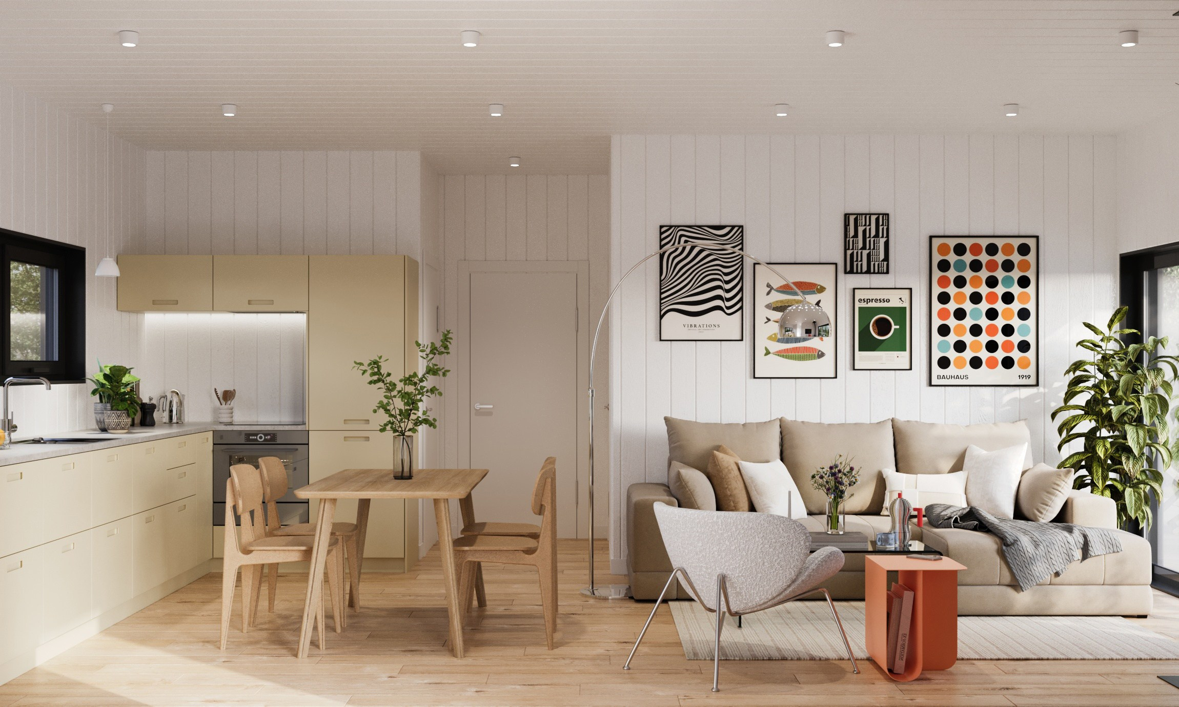 Интерьер дома в Карелии. Полякова Екатерина — дизайнер интерьера, архитектор