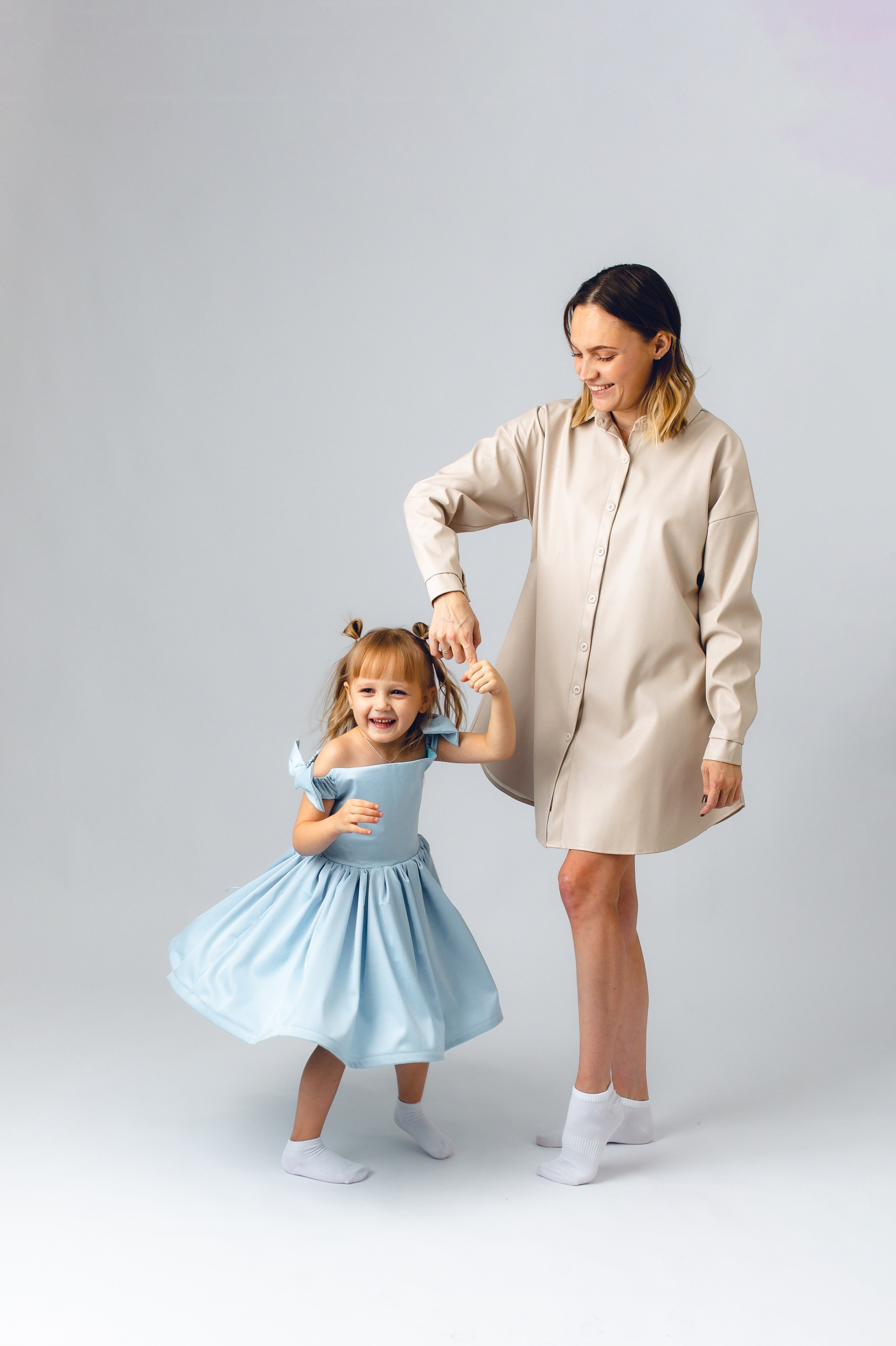 позирование мамы и малыша