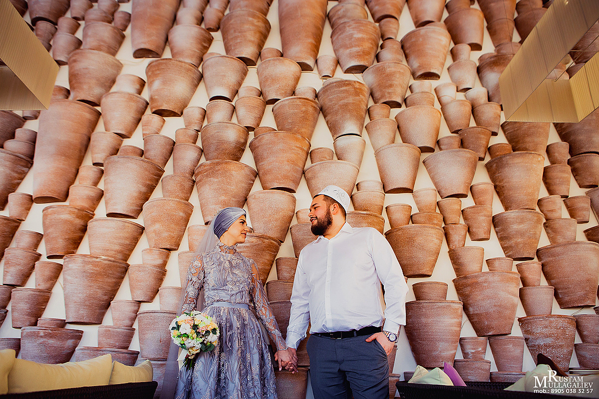 никах, ресторан в Пашмире, платье на никах, букет на никах