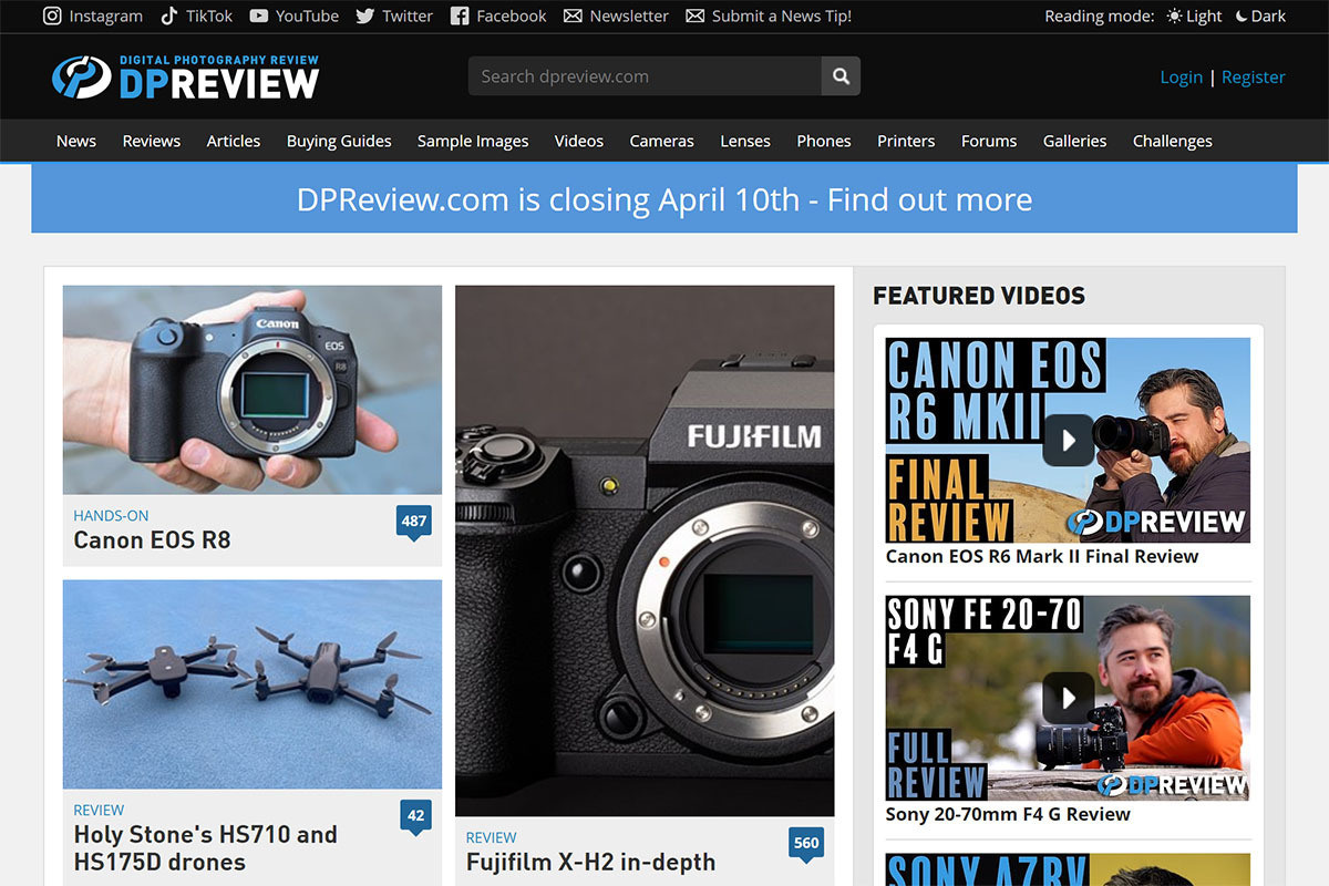 DPReview.com Объявила о закрытии: (. Фотограф — видеограф в Москве Дмитрий Менделеев