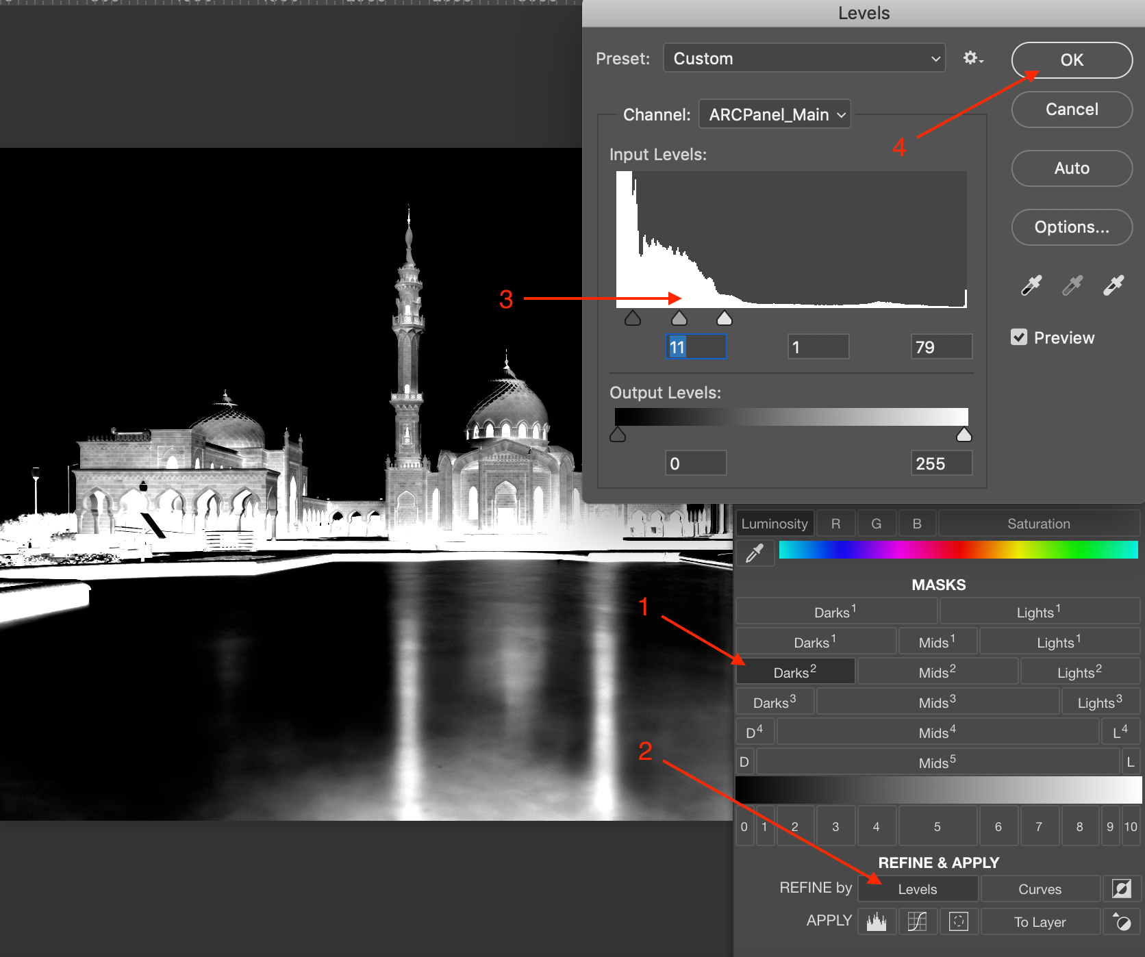 Яркостные маски [3/6]. Описание ARCPanel. Фотограф Константин Шамин