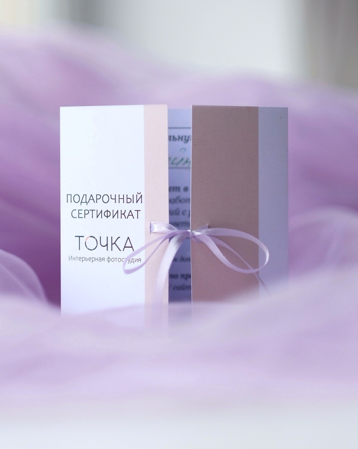 Купить подарочный сертификат на аренду зала в фотостудии Точка в новогоднем интерьере