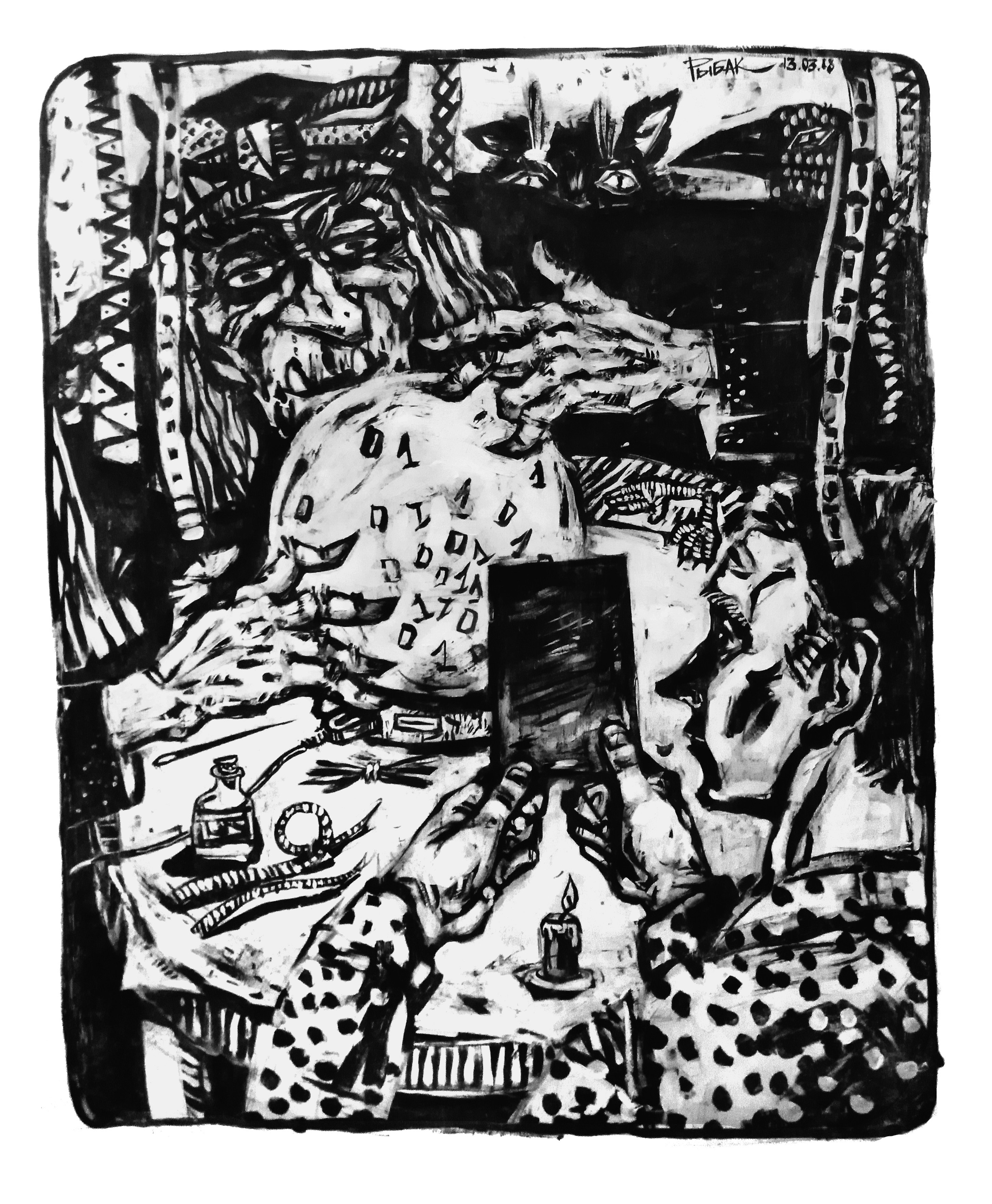 Графика 2018. Художник Рыбак Николай