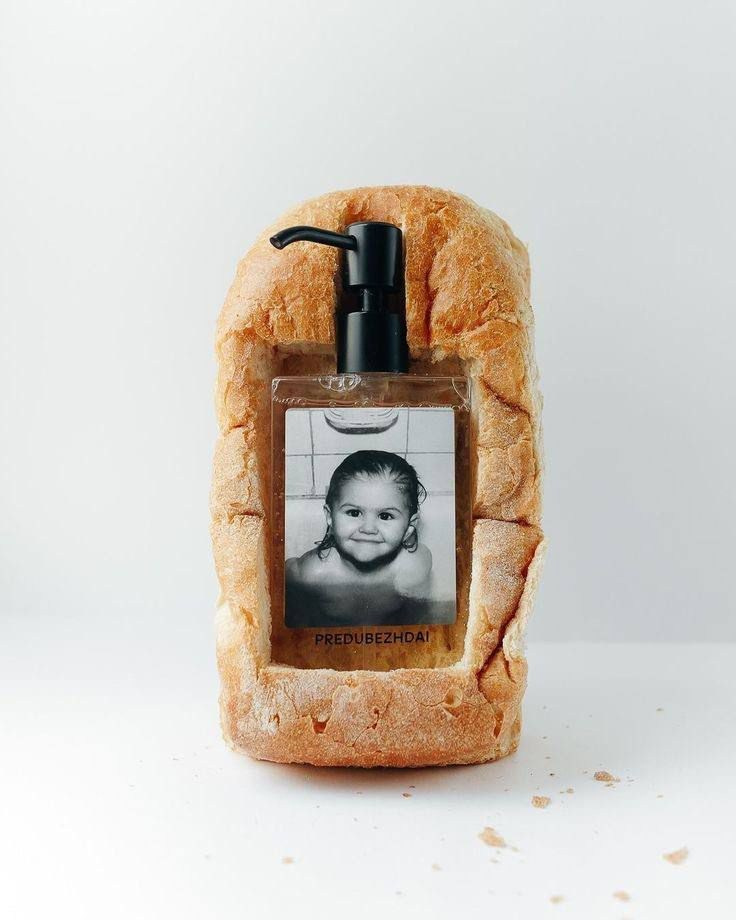 Фото мыла для рук в куске хлеба