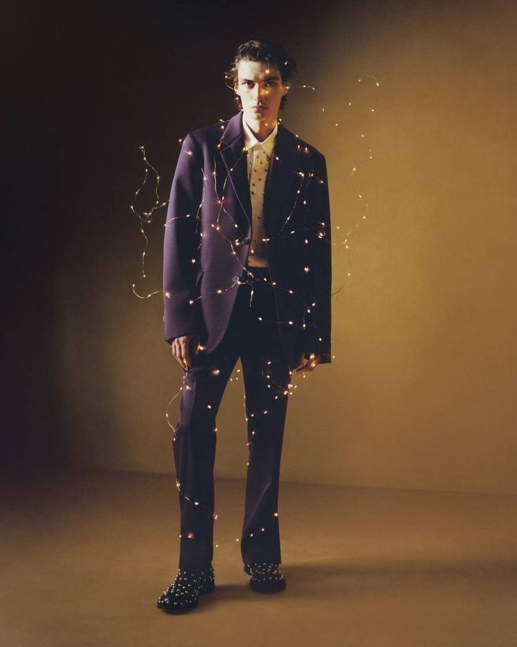 Идеи для новогодней фотосессии с гирляндой