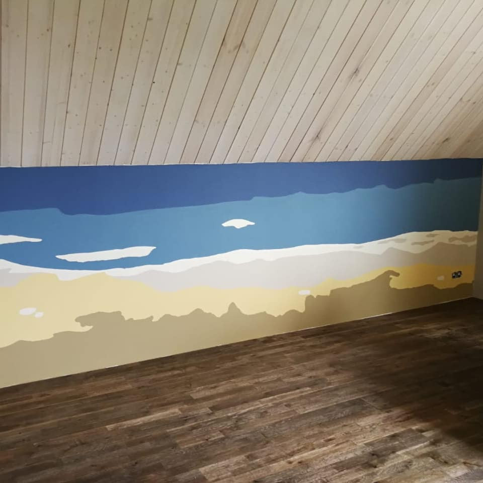 Murals. Interior designer Nataliia Iksanova