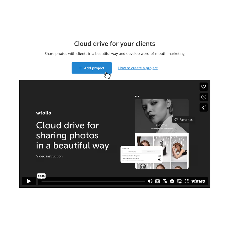 Free client galleries plan for photohraphers