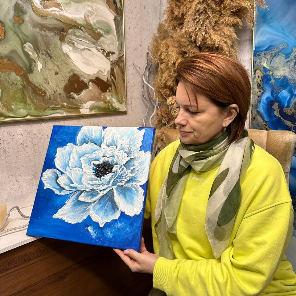 Онлайн мастер-класс  «АЖУРНЫЙ ПИОН» с инкрустацией. MONA-ART. Студия авторского декора на заказ: зеркала-скалы по вашим размерам, столики, 3D панно, интерьерные картины, торшеры, светильники,