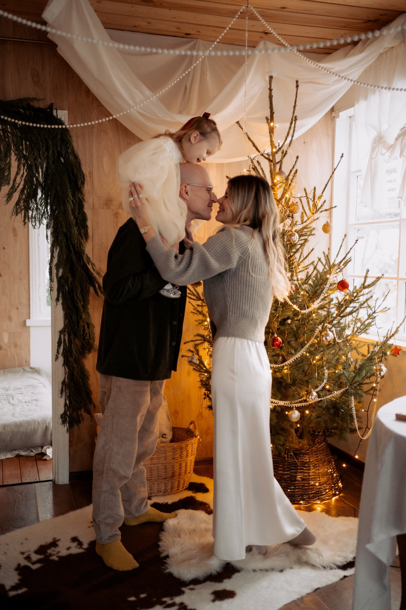 новогодняя фотосессия в студии