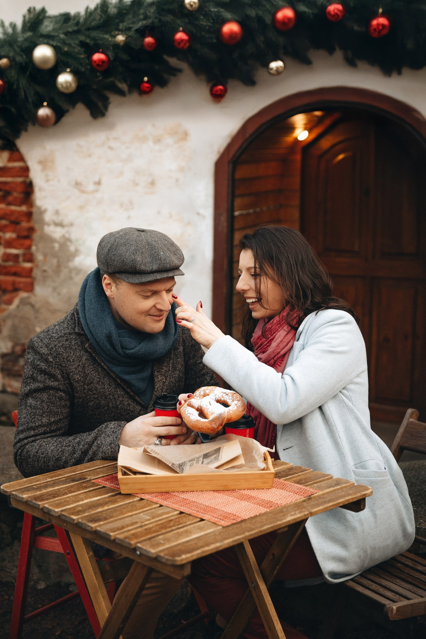 Романтичная фотосессия в Зеленоградске с ароматным кренделем, фотограф Зеленоградск