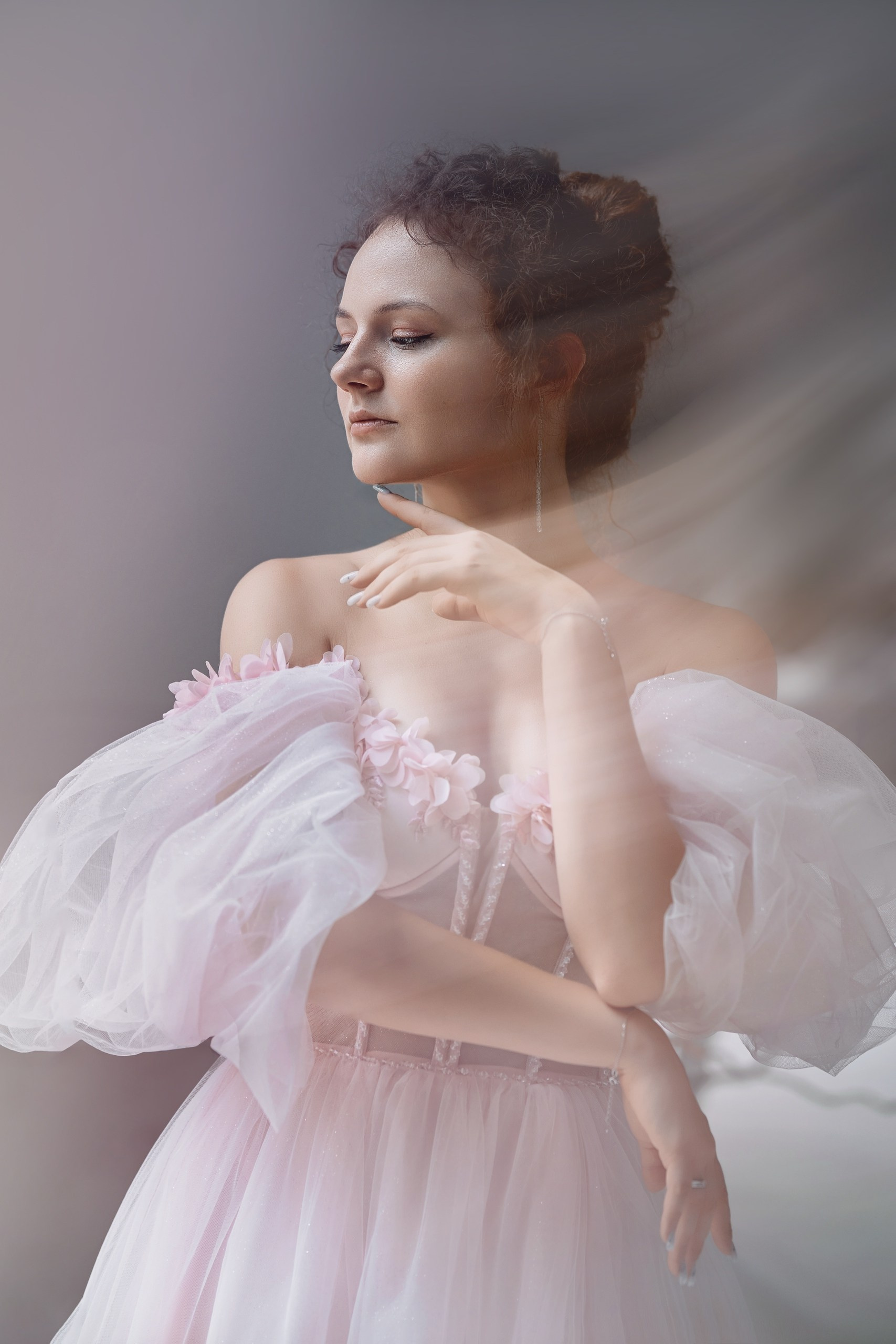 Свадебная Фотосессия в Воронеже: художественный портрет невесты. Фотостудия 12.24