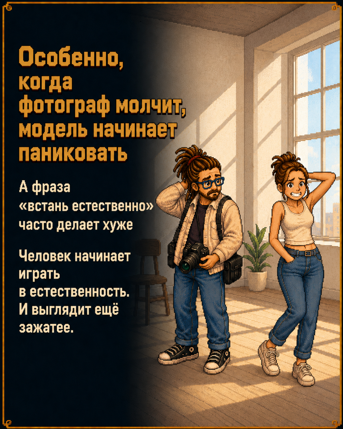 Как правильно работать с позированием. Онлайн-обучение фотографии с Игорем Мальцевым