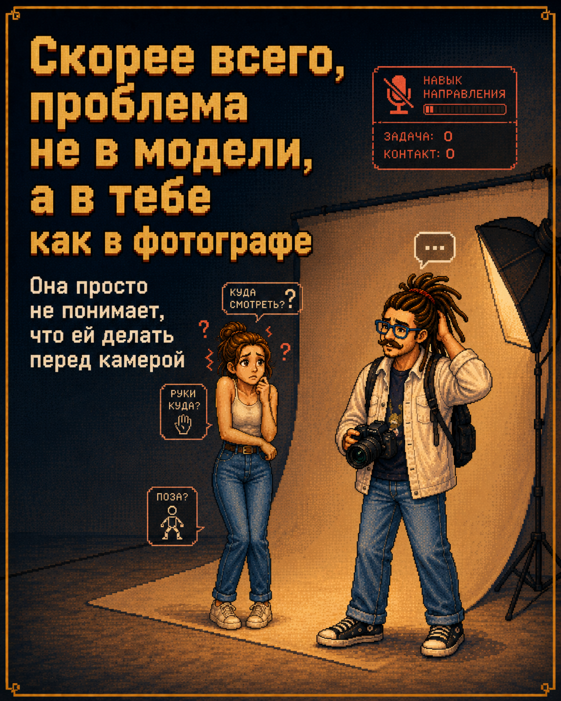 Как правильно работать с позированием. Онлайн-обучение фотографии с Игорем Мальцевым